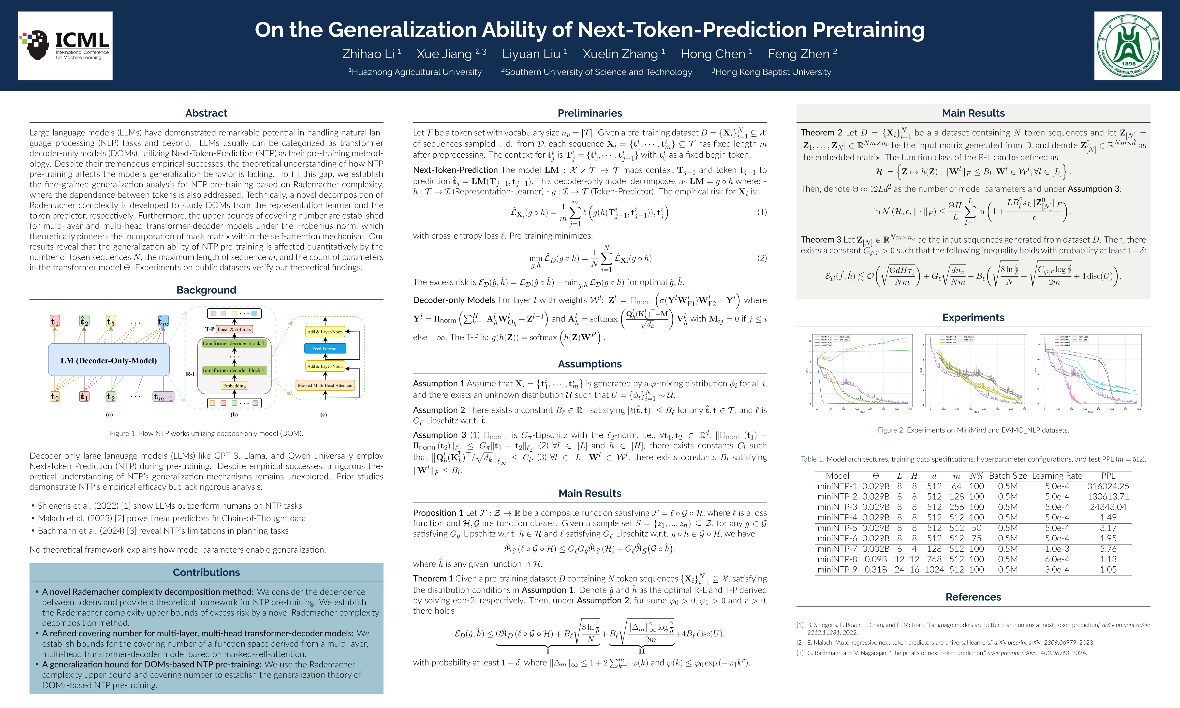 ICML Poster On the Generalization Ability of Next-Token-Prediction